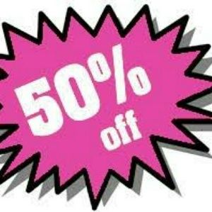 INACTIVE 50% off all clothing